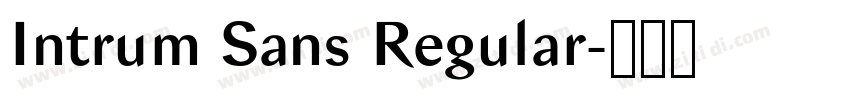 Intrum Sans Regular字体转换